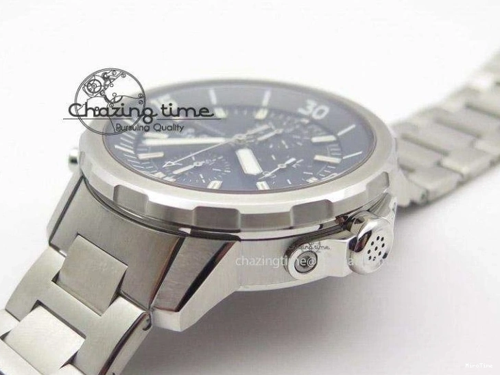 MIROTIME 0211 Classic Aquatimer Chrono IW376803 V6F 1:1 Best Edition Black Dial On SS Bracelet A 7361